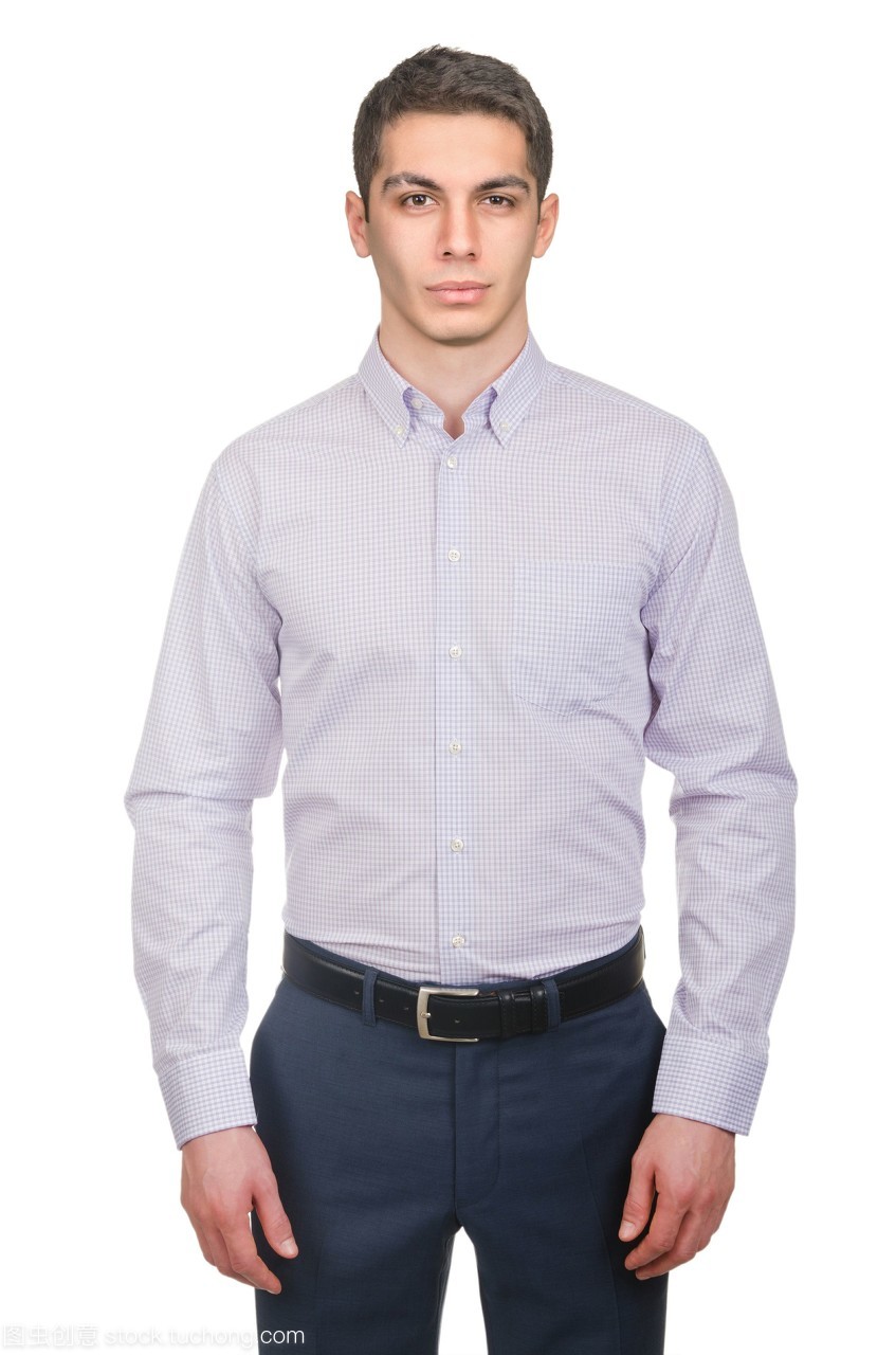 白襯衫映襯下的男模風范